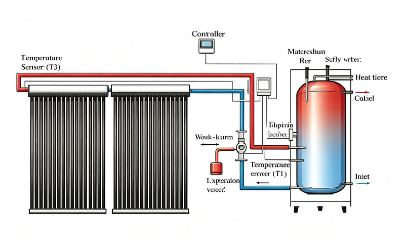 Split Heat Pipe Solar Water Heater-zhien Solar water heater