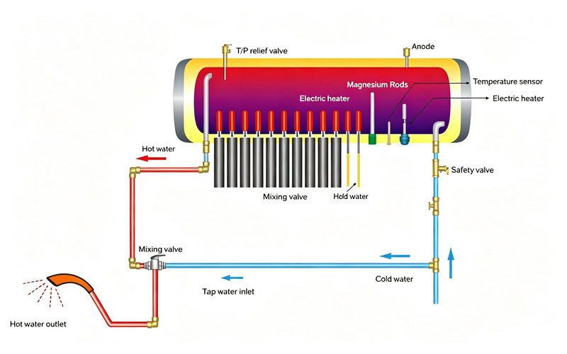 Galvanized Steel Heat Pipe Solar Water Heater-zhien Solar water heater